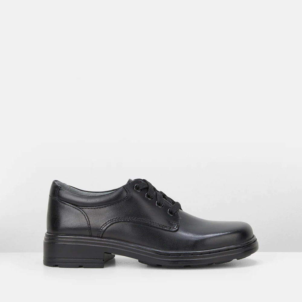 Clarks Infinity Junior Black School Shoes