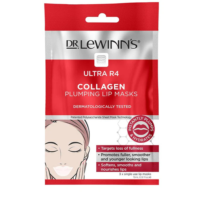 Dr. LeWinn's Ultra R4 Collagen Plumping Lip Mask (3 Pack)