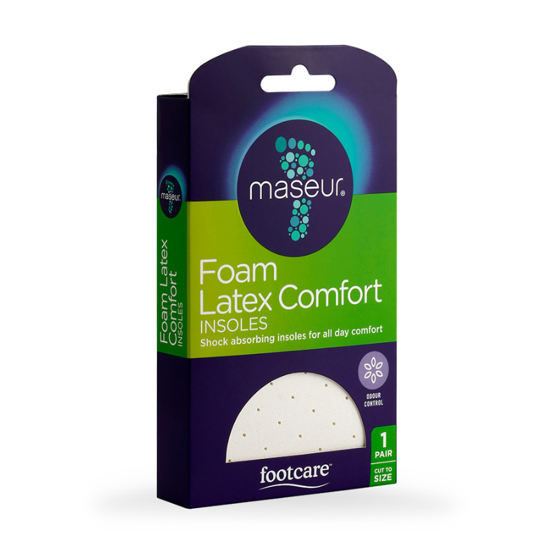 Foam Latex Comfort Insoles, 1 Pair