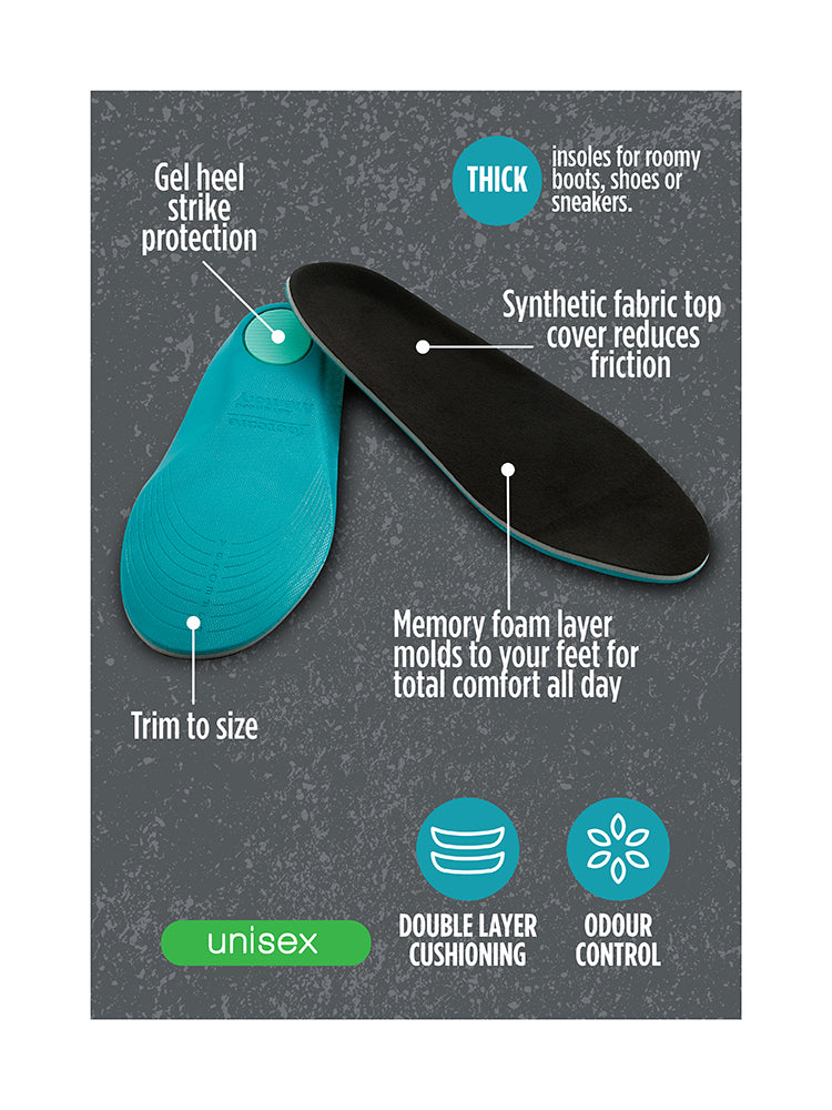 Advanced Memory Insoles, 1 Pair