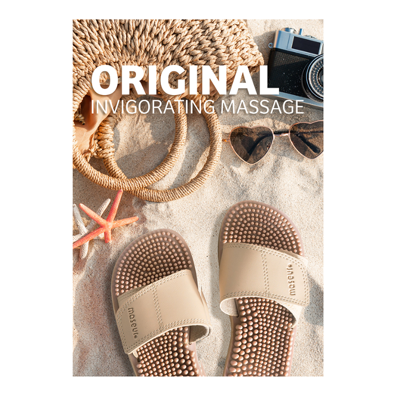 Invigorating Massage Sandal Beige (Available in Different Sizes)