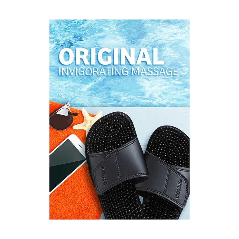 Invigorating Massage Sandal Black (Available in Different Sizes)