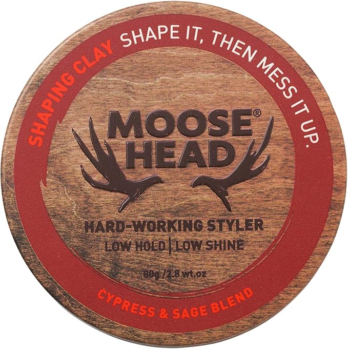 Moosehead Shaping Clay Low Hold - Cypress & Sage  80g