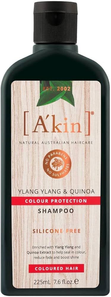 A'kin Quinoa Shampoo Ylang Ylang and Quinoa Extract Hair Color Care | Color Protection | 225 ml