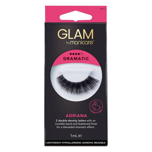 Manicare Glam Adriana Lashes | Feathered Finish | 1 Pair