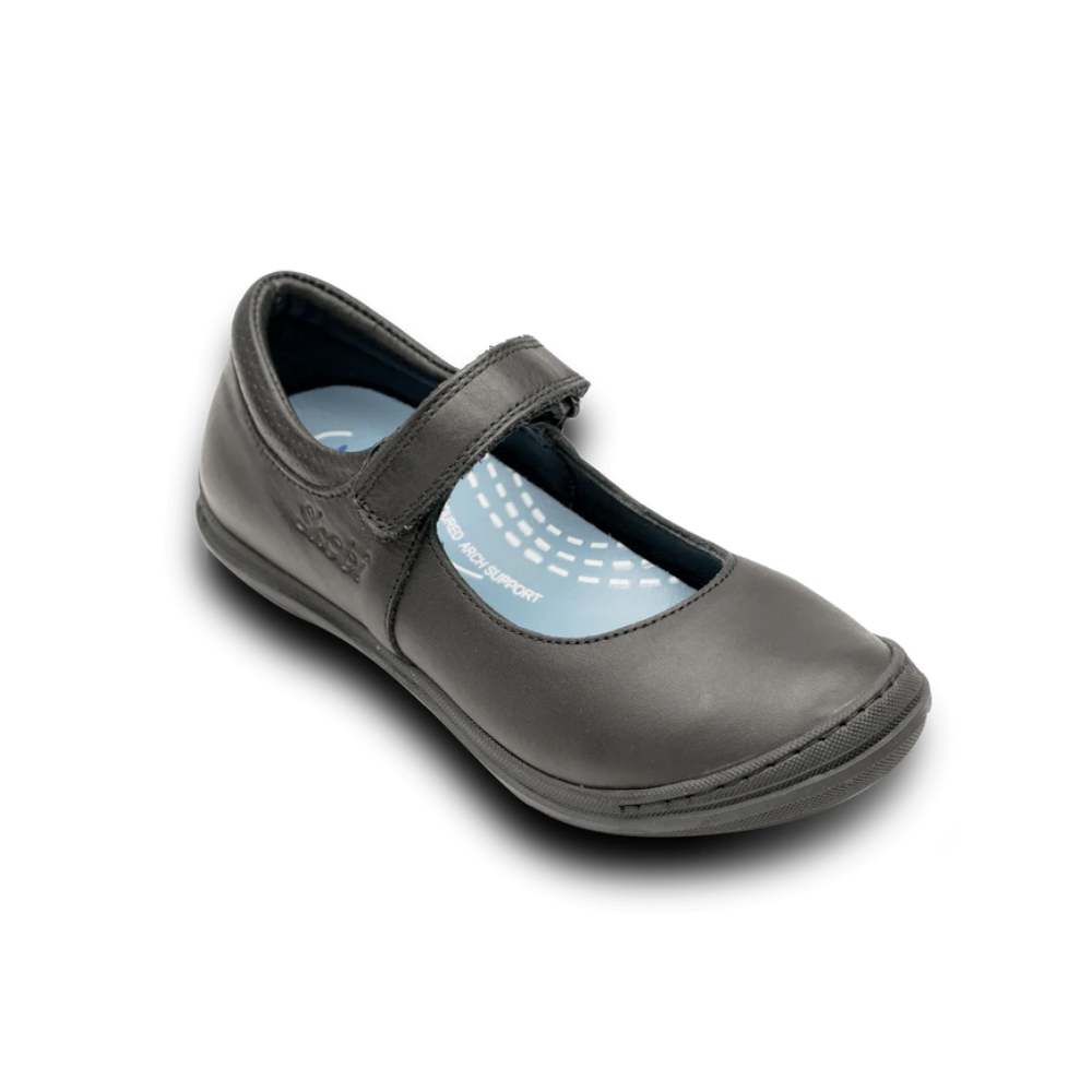 Skobi Page Black Girls School Shoes